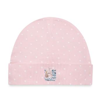 Norwegen Norweger - Baby Premium Organic Mütze - Rosa/Weiße Punkte - Vorne