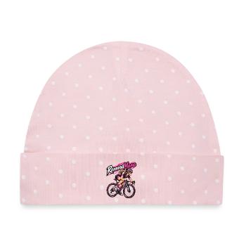 Rennrad Mama Pinkpower Frauen - Baby Premium Organic Mütze - Rosa/Weiße Punkte - Vorne