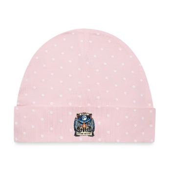 Frohes Weihnachtsfest zur Wintersonnenwende Wicca-Festival - Baby Premium Organic Mütze - Rosa/Weiße Punkte - Vorne