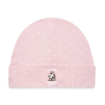 Älter Werden Nichts Für Feiglinge Möwe Kaffee - Baby Premium Organic Mütze - Rosa/Weiße Punkte - Vorne