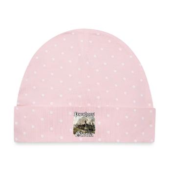 Preußische Uniform Geschenk preußisch blau Flagge - Baby Premium Organic Mütze - Rosa/Weiße Punkte - Vorne