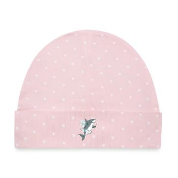 Hai Fee Zahnfee Shark Fantasy Zahnarzt Humor - Baby Premium Organic Mütze - Rosa/Weiße Punkte - Vorne