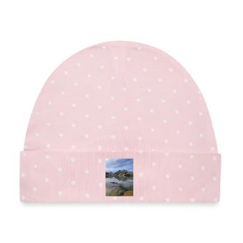Bramant See - Baby Premium Organic Mütze - Rosa/Weiße Punkte - Vorne