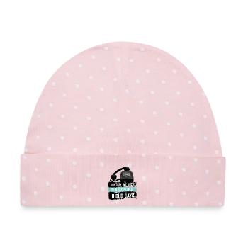 So haben wir früher Leute blockiert - Baby Premium Organic Mütze - Rosa/Weiße Punkte - Vorne