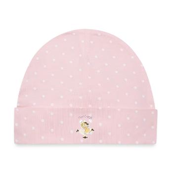 Die Freundinnen - Baby Premium Organic Mütze - Rosa/Weiße Punkte - Vorne