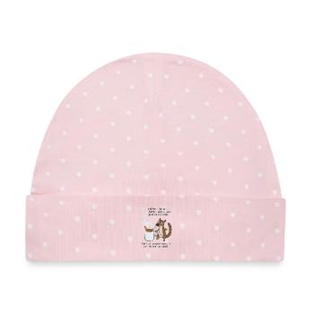 Kaffee Notfall Beutier Eichhörnchen Kippe  - Baby Premium Organic Mütze - Rosa/Weiße Punkte - Vorne