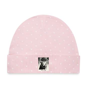 Wicca Kult - Baby Premium Organic Mütze - Rosa/Weiße Punkte - Vorne