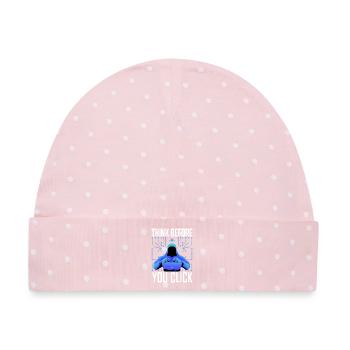 Hacker-Hacker-Hacker-Programmierer Linux Cybersicherheitsdaten - Baby Premium Organic Mütze - Rosa/Weiße Punkte - Vorne