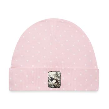 Kung Fu Kampfkunst Tradition - Baby Premium Organic Mütze - Rosa/Weiße Punkte - Vorne