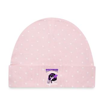 Introvert unbothered  - Baby Premium Organic Mütze - Rosa/Weiße Punkte - Vorne