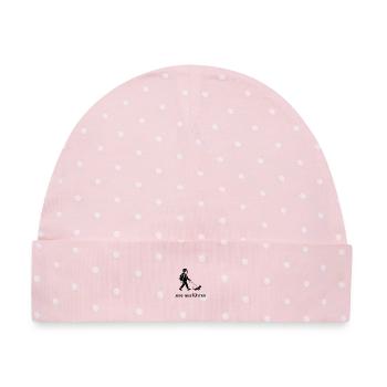exe ausführen - Baby Premium Organic Mütze - Rosa/Weiße Punkte - Vorne