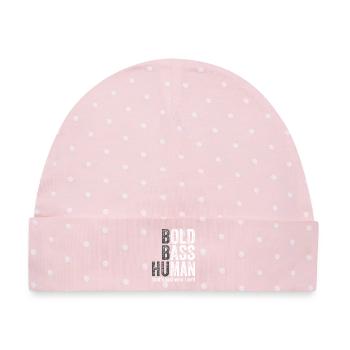 Old Bass Player Bold - Baby Premium Organic Mütze - Rosa/Weiße Punkte - Vorne