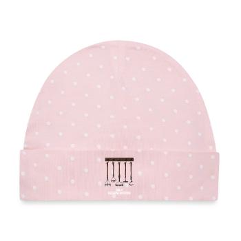 Leiter der Rechenzentrums - Baby Premium Organic Mütze - Rosa/Weiße Punkte - Vorne