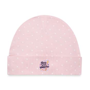 Heute wird's Wunderbar  - Baby Premium Organic Mütze - Rosa/Weiße Punkte - Vorne