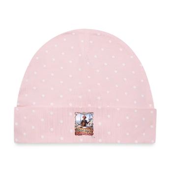 Heuschrecke JOGUE Personalreferent HR Büro Pop Art - Baby Premium Organic Mütze - Rosa/Weiße Punkte - Vorne