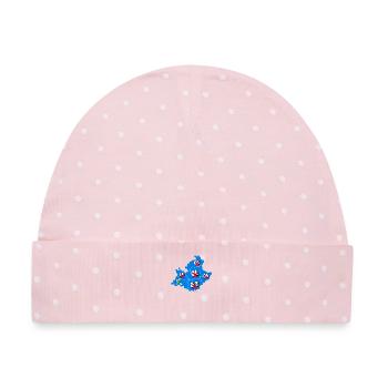 PACA-Region - Baby Premium Organic Mütze - Rosa/Weiße Punkte - Vorne