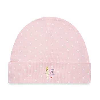 So süß - Baby Premium Organic Mütze - Rosa/Weiße Punkte - Vorne