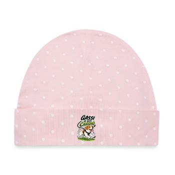 Gassi ist mein Cardio - Baby Premium Organic Mütze - Rosa/Weiße Punkte - Vorne