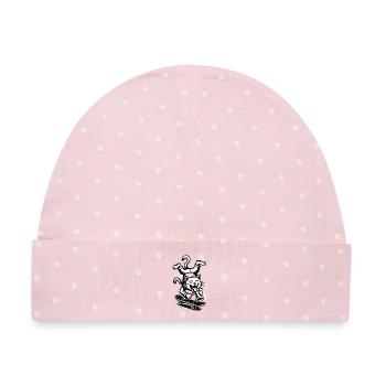 Katzen Banksy-Style Streetart - Baby Premium Organic Mütze - Rosa/Weiße Punkte - Vorne