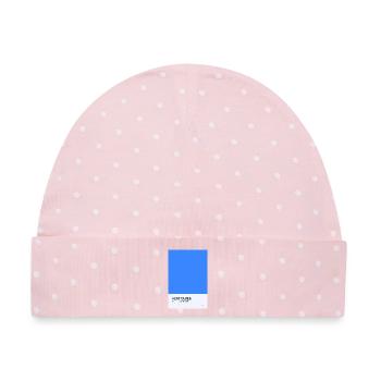 Vertrauen entsteht mit der Zeit Poster - Baby Premium Organic Mütze - Rosa/Weiße Punkte - Vorne