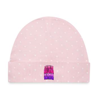 Codex-Bild_23-_Sept - Baby Premium Organic Mütze - Rosa/Weiße Punkte - Vorne