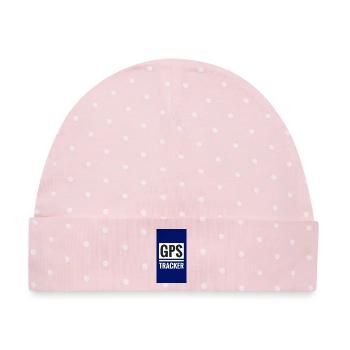 GPS Küstenwache Abzeichen T-Shirt - Baby Premium Organic Mütze - Rosa/Weiße Punkte - Vorne