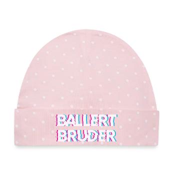 Hardtekk Tekk - Baby Premium Organic Mütze - Rosa/Weiße Punkte - Vorne