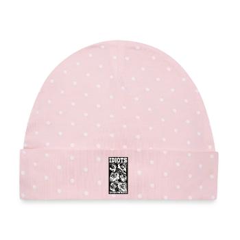 Idiots Everywhere - Baby Premium Organic Mütze - Rosa/Weiße Punkte - Vorne