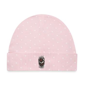Ouroboros Uhrwerk-Schlangen - Baby Premium Organic Mütze - Rosa/Weiße Punkte - Vorne