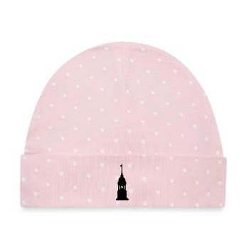 Hamburger Michel Hamburg - Baby Premium Organic Mütze - Rosa/Weiße Punkte - Vorne