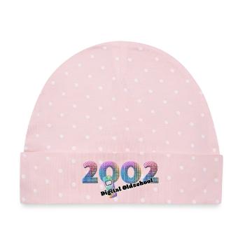 2002 – Mobiler Digitalstil - Baby Premium Organic Mütze - Rosa/Weiße Punkte - Vorne