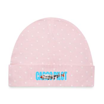 Cargo pilot C-119 - Baby Premium Organic Mütze - Rosa/Weiße Punkte - Vorne