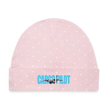 Cargo pilot C-390 - Baby Premium Organic Mütze - Rosa/Weiße Punkte - Vorne