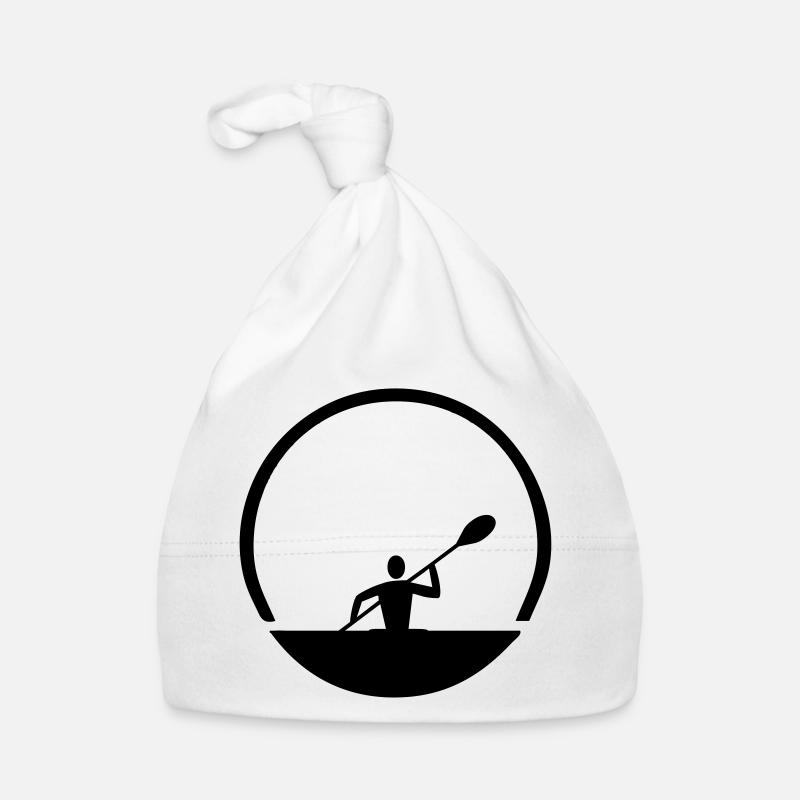 Kanu Emblem - Baby Bio-Mütze - Weiß
