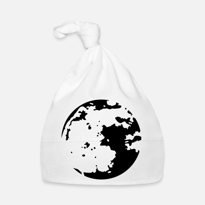 Moon Stencil Organic Baby Cap