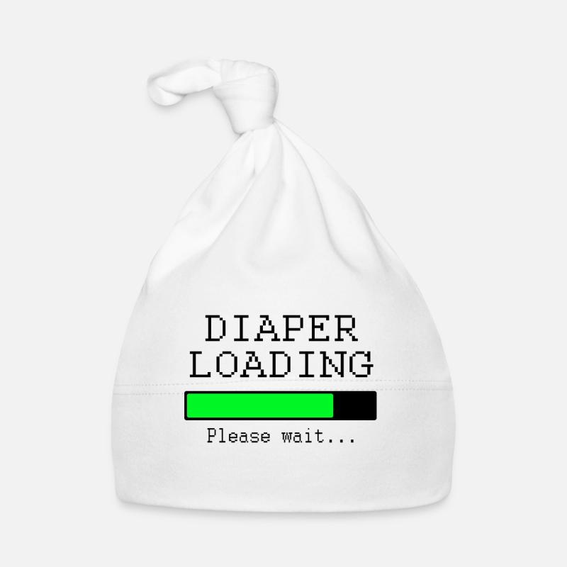 diaper loading! please wait... - Baby Bio-Mütze - Weiß