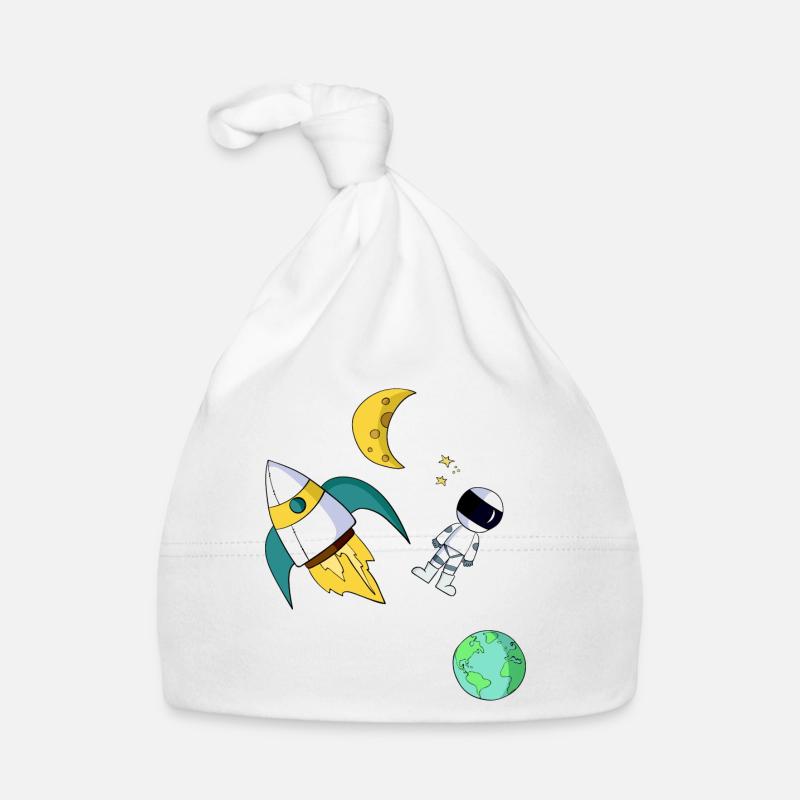 univers - Bonnet bio Bébé - blanc