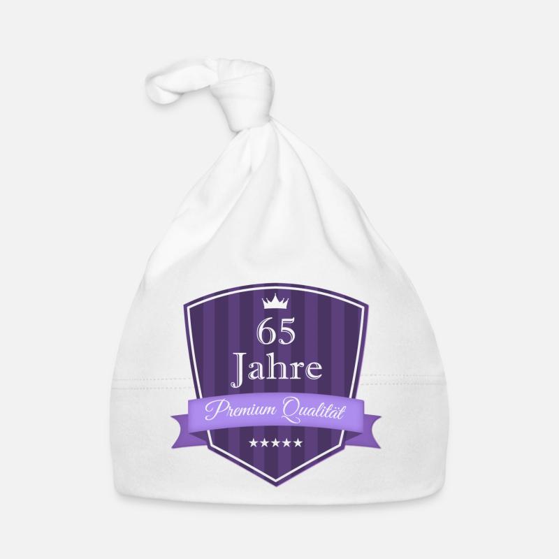 Premium 65 lila Baby Bio-Mütze