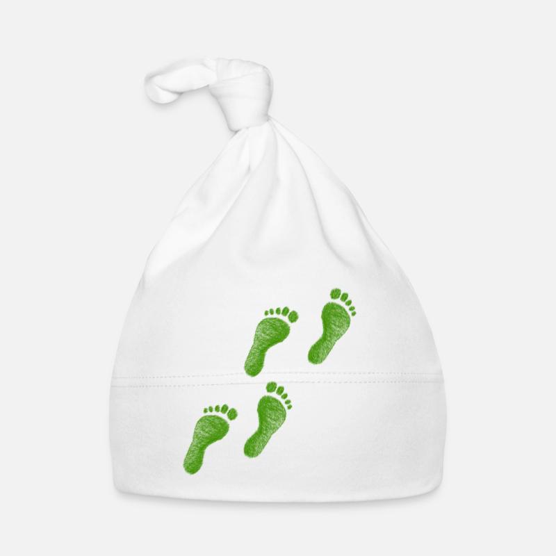 Pieds vert Aller cadeau impression idée de cadeau Bonnet bio Bébé