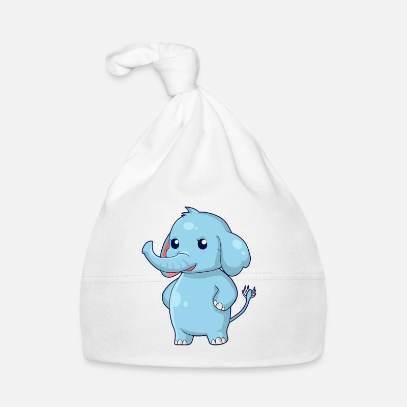 Stehender Elefant Baby Bio-Mütze