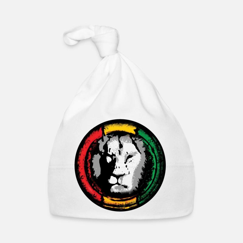 Reggae Löwe im Rasta Stil Baby Bio-Mütze