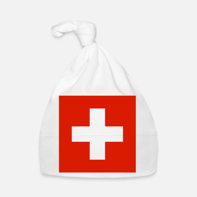 Suisse - Bonnet bio Bébé - blanc