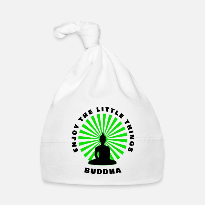 Buddha Enjoy the little things Baby Bio-Mütze