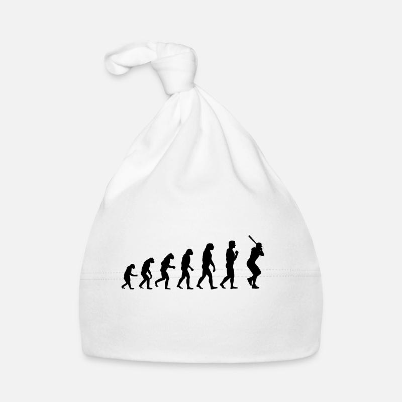 Baseball Evolution Shirt - Sport Baby Bio-Mütze
