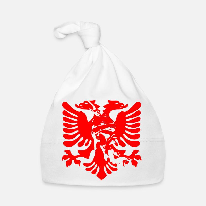 Albanischer Adler mit Nationalheld Skanderbeg Baby Bio-Mütze