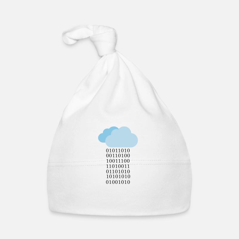 Programmeur cloud binaire Bonnet bio Bébé