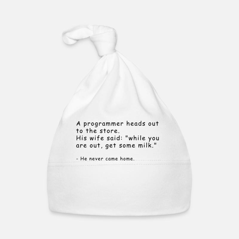 Programmer joke shirt Organic Baby Cap