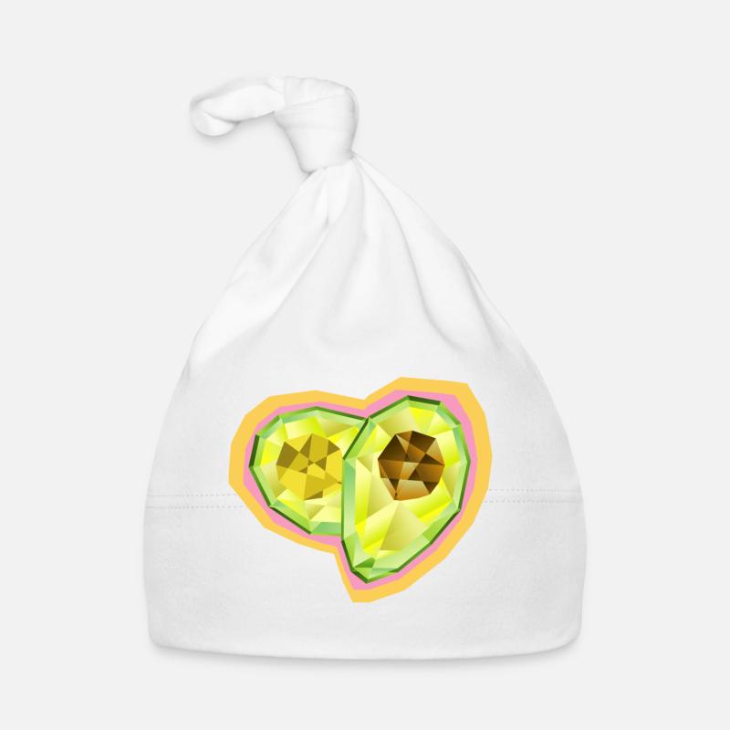 Avocado - Baby Bio-Mütze - Weiß