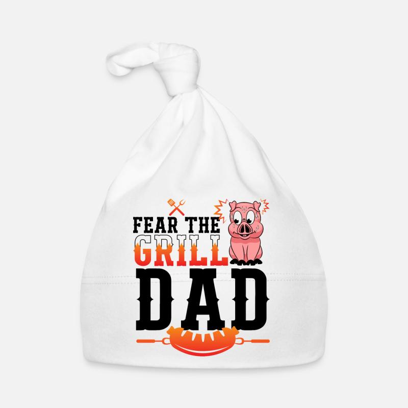 Barbecue Grill King Dad Gift idea Organic Baby Cap