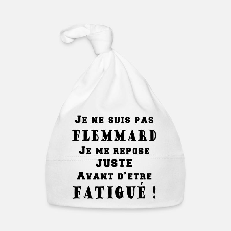 Je ne suis pas Flemmard Bonnet bio Bébé